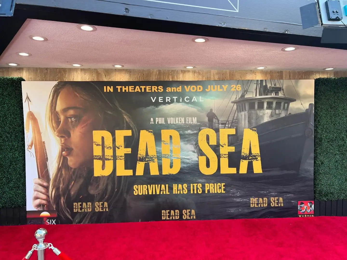 Professional media wall backdrop with company branding for corporate event